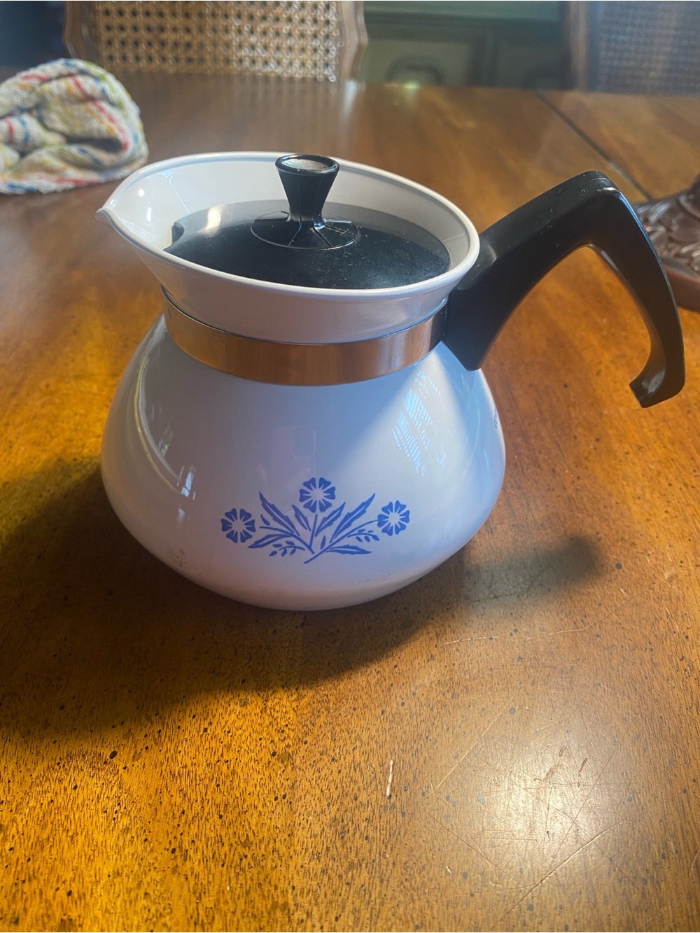 Corningware 3 Cup Cornflower Tea Pot